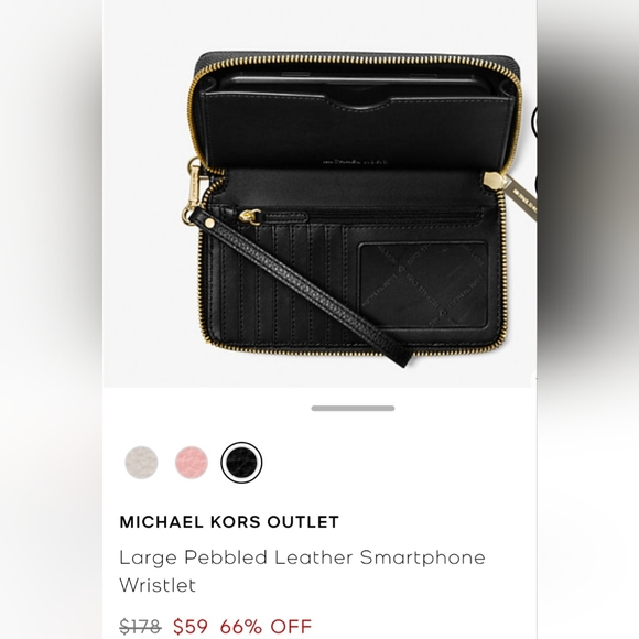 EUC Michael Kors Leather Smartphone Wristlet - Picture 4 of 10